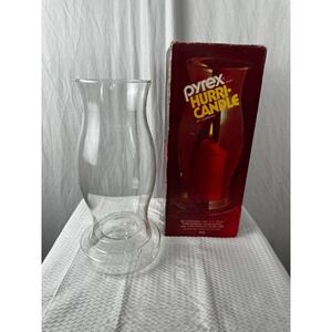 One Vintage Pyrex #115 Hurricane Candle Holder Hurri-Candle Original Box 11.5 in